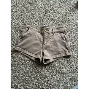Abercrombie & Fitch Chino Shorts Size 0 Waist 25 98% Cotton Pockets